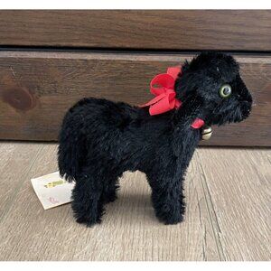 Steiff Baba Black Sheep Plush Stuffed Animal Mohair With Tags 0144/12 Vintage